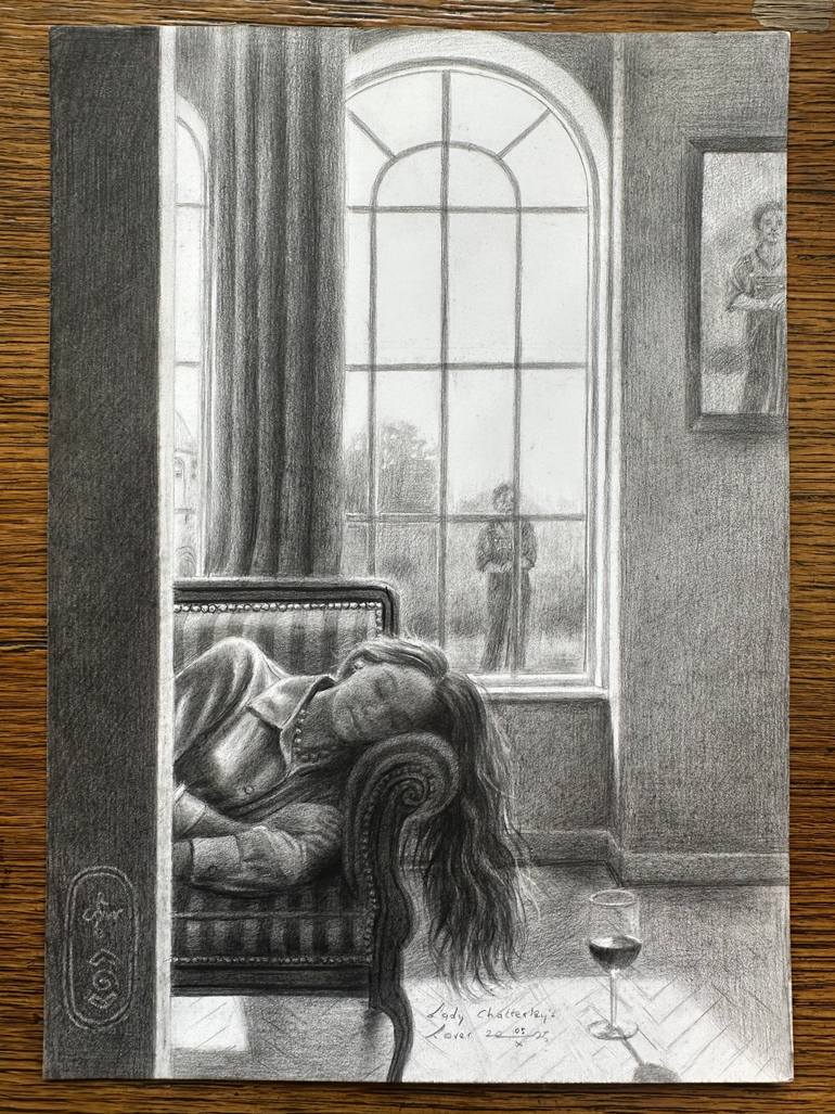 Original Realism Nude Drawing by Corné Akkers