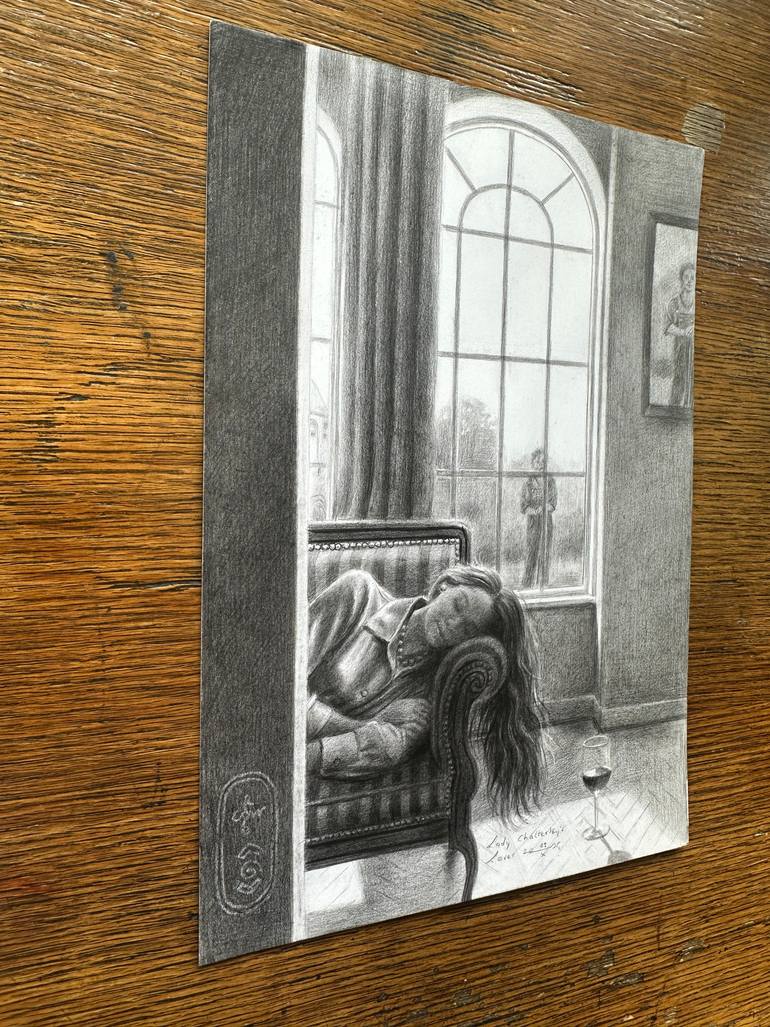Original Realism Nude Drawing by Corné Akkers