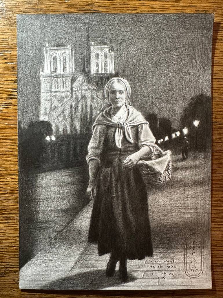Original Realism People Drawing by Corné Akkers