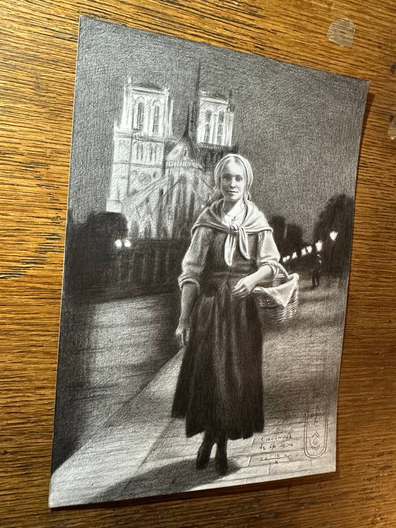Original Realism People Drawing by Corné Akkers