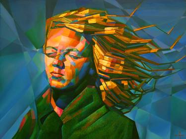 Original Cubism Portrait Paintings by Corné Akkers