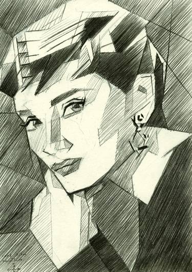 Print of Cubism Celebrity Drawings by Corné Akkers