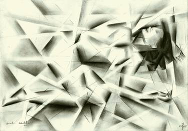 Print of Cubism Nude Drawings by Corné Akkers
