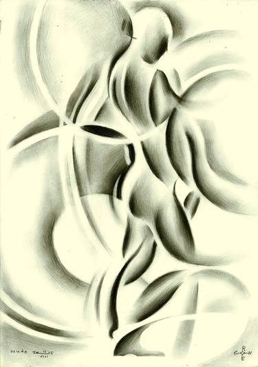 Print of Abstract Nude Drawings by Corné Akkers