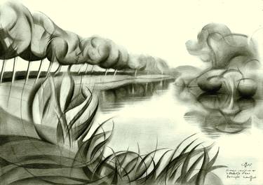 Print of Abstract Landscape Drawings by Corné Akkers