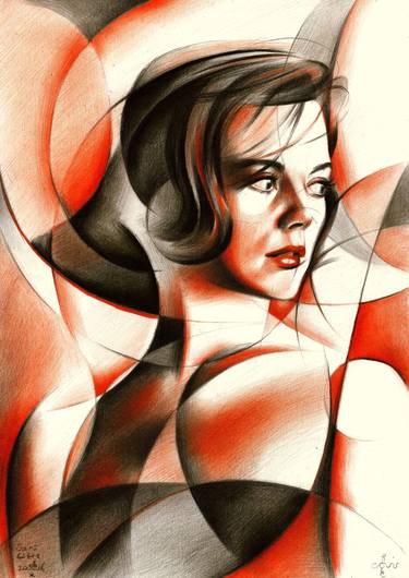 Print of Art Deco Celebrity Drawings by Corné Akkers