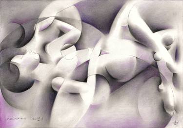 Original Abstract Nude Drawings by Corné Akkers