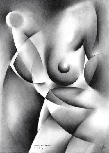 Print of Abstract Nude Drawings by Corné Akkers