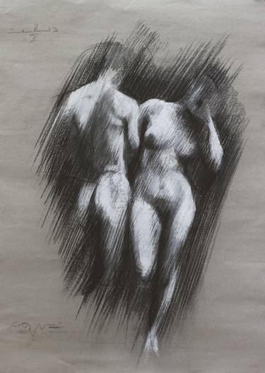 Print of Figurative Nude Drawings by Corné Akkers