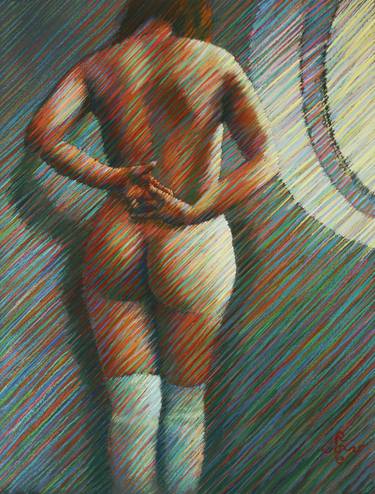 Original Impressionism Nude Drawings by Corné Akkers