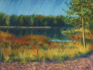 Original Impressionism Landscape Drawings by Corné Akkers