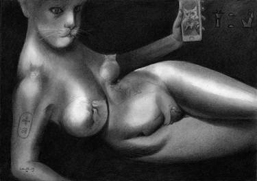 Original Surrealism Nude Drawings by Corné Akkers