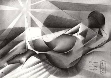 Original Cubism Nude Drawings by Corné Akkers