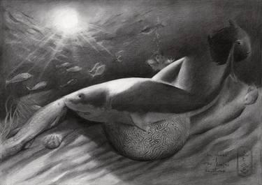 Original Surrealism Nude Drawings by Corné Akkers