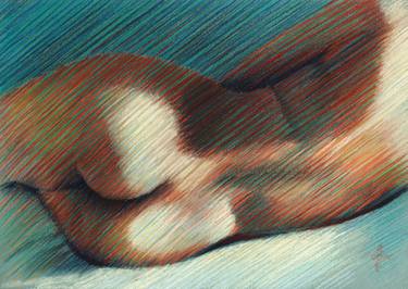 Original Impressionism Nude Drawings by Corné Akkers