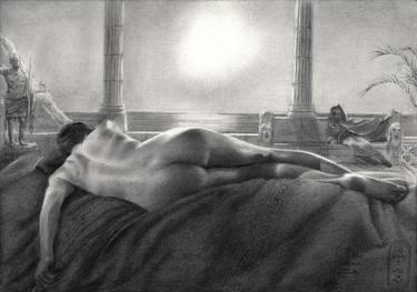 Print of Realism Nude Drawings by Corné Akkers