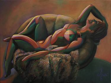 Print of Expressionism Nude Paintings by Corné Akkers