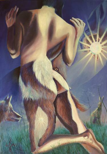 Print of Surrealism Nude Paintings by Corné Akkers