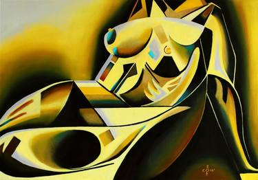 Saatchi Art Artist Corné Akkers; Paintings, “Golden - 18-05-22” #art