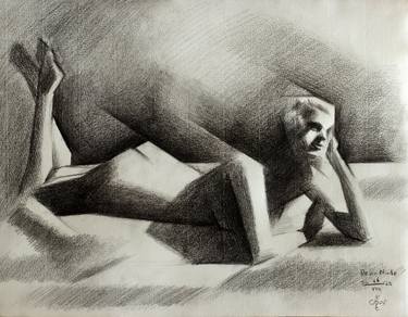 Print of Nude Drawings by Corné Akkers