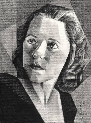 Print of Art Deco Portrait Drawings by Corné Akkers