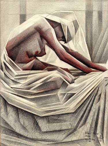 Print of Nude Drawings by Corné Akkers