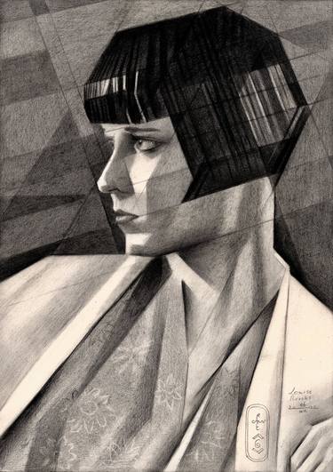 Print of Cubism Portrait Drawings by Corné Akkers