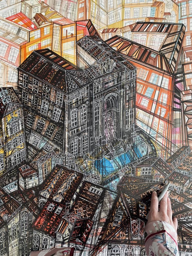 Original Cities Mixed Media by Maria Susarenko