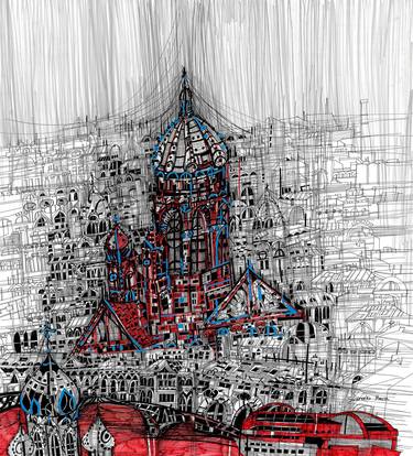 Print of Architecture Mixed Media by Maria Susarenko
