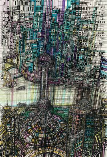 Print of Impressionism Cities Drawings by Maria Susarenko