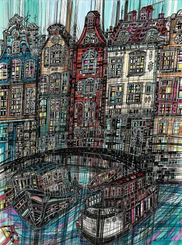 Print of Impressionism Architecture Drawings by Maria Susarenko