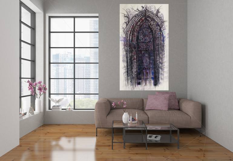 Original Contemporary Architecture Painting by Maria Susarenko