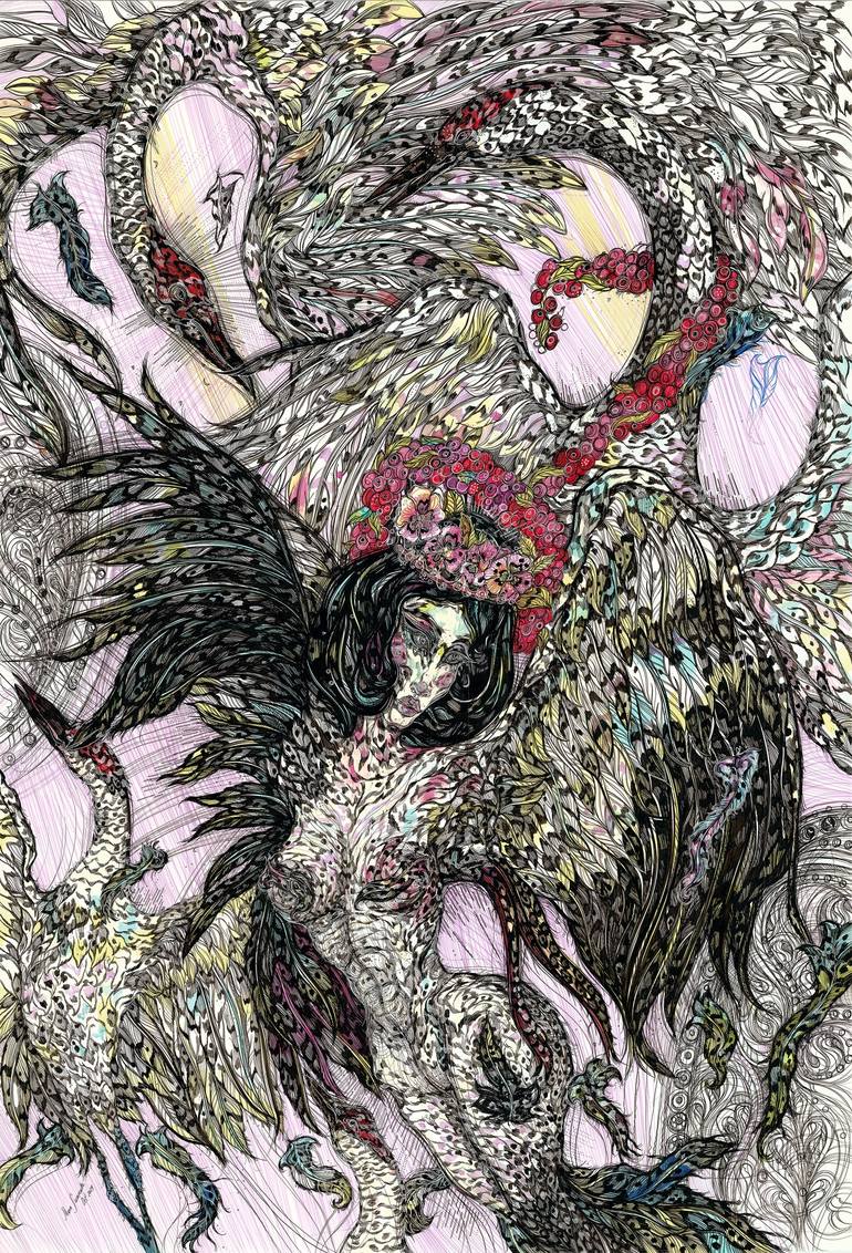 Print of Impressionism Women Drawings by Maria Susarenko