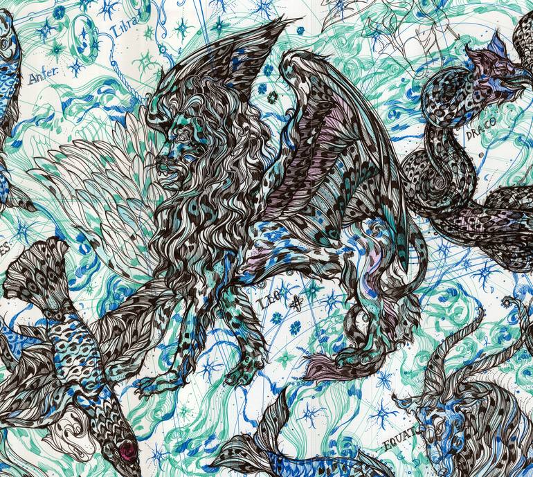 Original Illustration Classical Mythology Drawing by Maria Susarenko