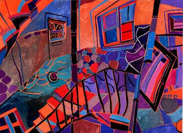 Print of Abstract Architecture Paintings by Maria Susarenko