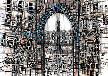 Print of Figurative Architecture Drawings by Maria Susarenko
