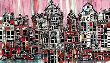Print of Abstract Architecture Paintings by Maria Susarenko
