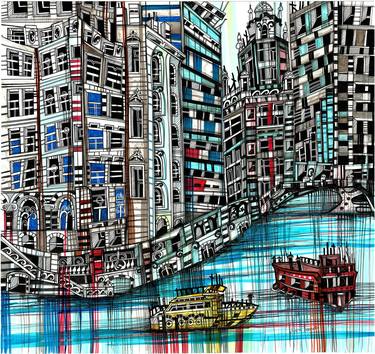 Print of Cities Drawings by Maria Susarenko