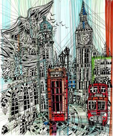 Print of Figurative Cities Drawings by Maria Susarenko