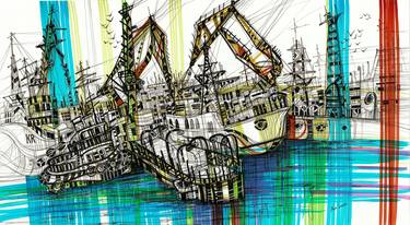 Print of Sailboat Drawings by Maria Susarenko