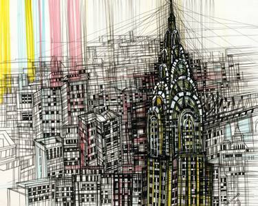 Print of Abstract Expressionism Cities Drawings by Maria Susarenko