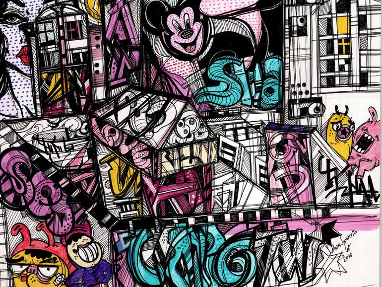 Original Illustration Comics Drawing by Maria Susarenko