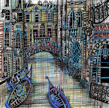 Print of Cities Paintings by Maria Susarenko