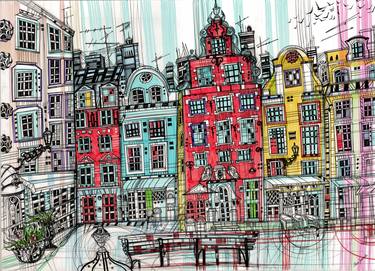 Print of Cities Drawings by Maria Susarenko