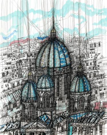 Print of Impressionism Cities Drawings by Maria Susarenko