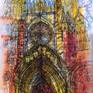 Notre-Dame de Paris is one of the most inspiring and romantic places on Earth.
Here is my new mixed-media painting of architectural view of Notre-Dame.
This painting is from my new collection of architectural cityscapes on a canvas.
I used different graphic tools and acrylic paint, also this painting is covered with acrylic varnish.
Notre-Dame is not stretched on wooden frame so I'll send it rolled in tube.