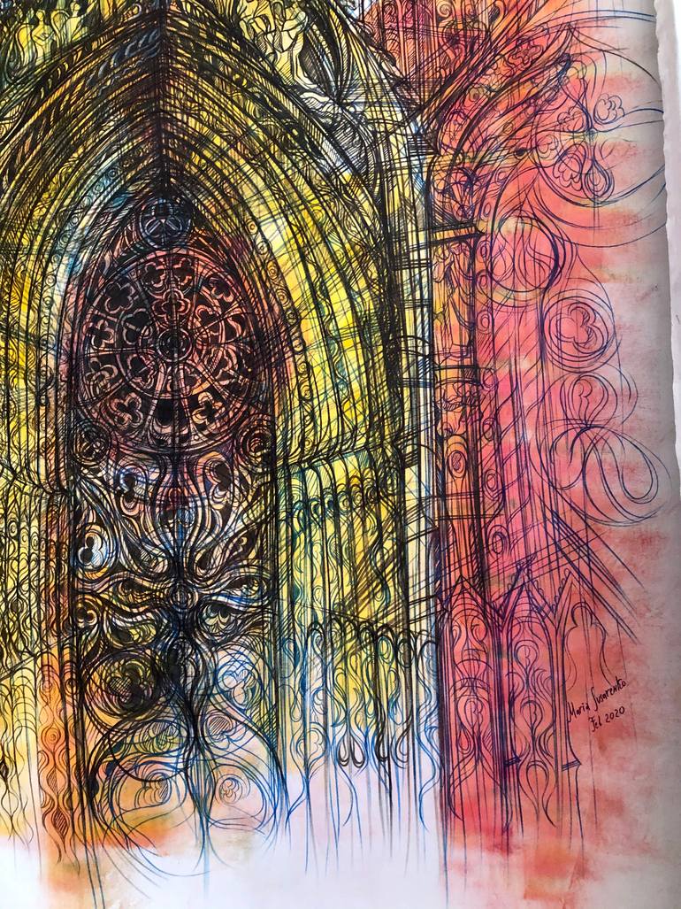 Original Impressionism Architecture Painting by Maria Susarenko
