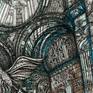 During this month I'm working on round (tondo) paintings.
Here is my new mixed-meida on a cardboard - Saint Peter's Basilica.
I love combining birds and architectural design in baroque style.
Also I'm working with new expression of perspective in my artworks.
I created this artwork using different graphic tools (markers, acrylic markers, liners).
