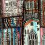 Mixed-media painting on a cardboard dedicated to beautiful Bristol cityscape.
I created this artwork inspired by the architecture of England and some gothic elements.
I wanted to create light and shining cityscape that will make observes feeling good and happy.
I used different graphic tools like copic markers, acrylic markers, ballpoint pen and other on a finnish cardboard.
This artwork will look beautiful in a black frame.
