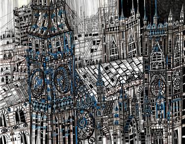 Print of Cities Drawings by Maria Susarenko